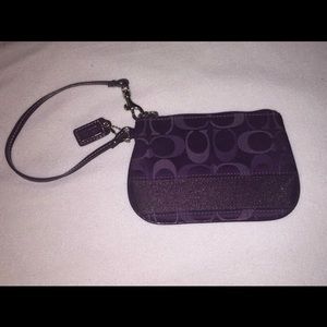 Coach Purple wristlet
